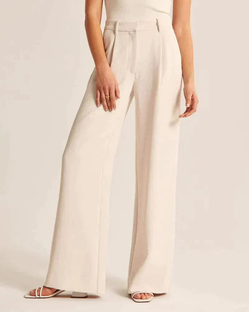 Maelle| Women's High-Rise Wide Leg Casual Pants
