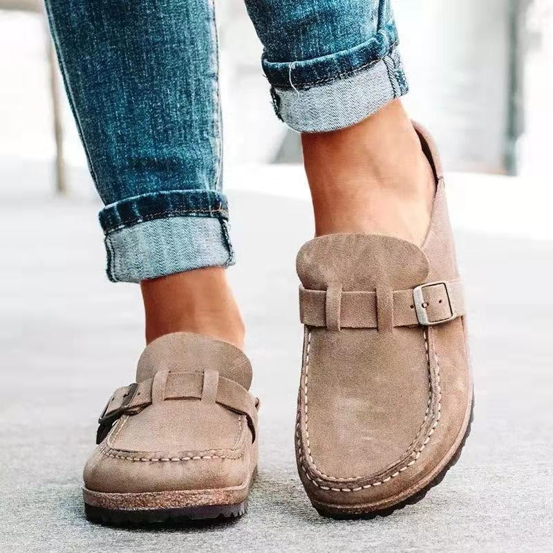 Ginevra | Womenâs Open Heel Buckle Strap Sandals