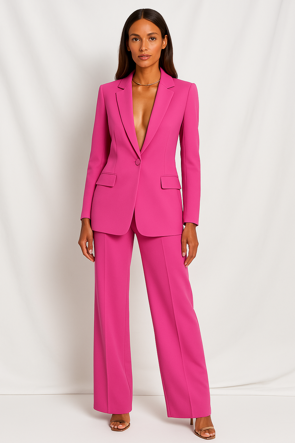 Celine | Women’s Stretch Crepe Two Piece Suit
