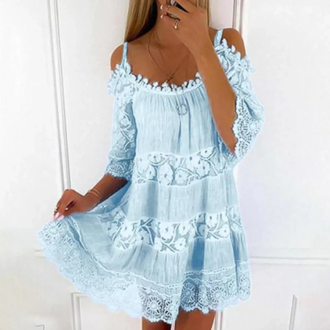 Maisie | Women’s Backless Crossover Straps Mini Summer Dress