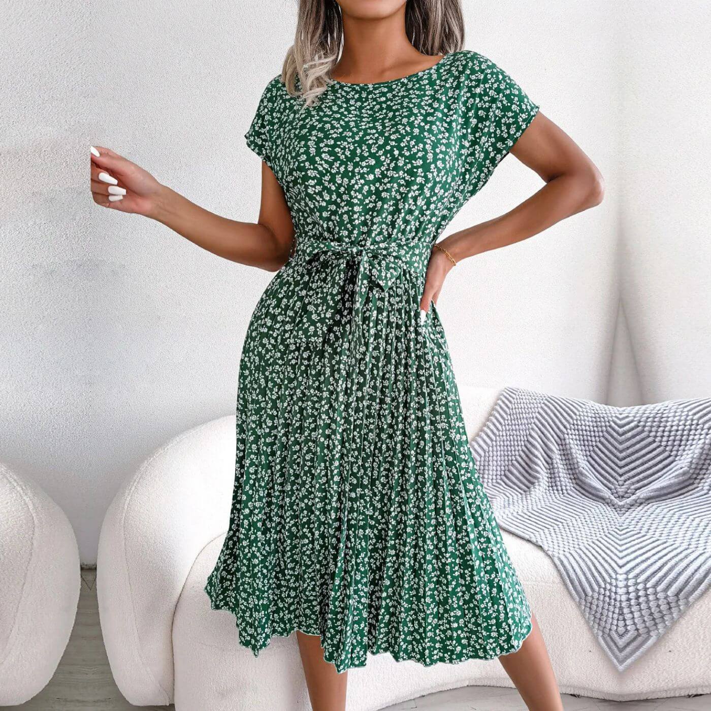Jacinta | Womenâs Short Sleeve Midi Dress