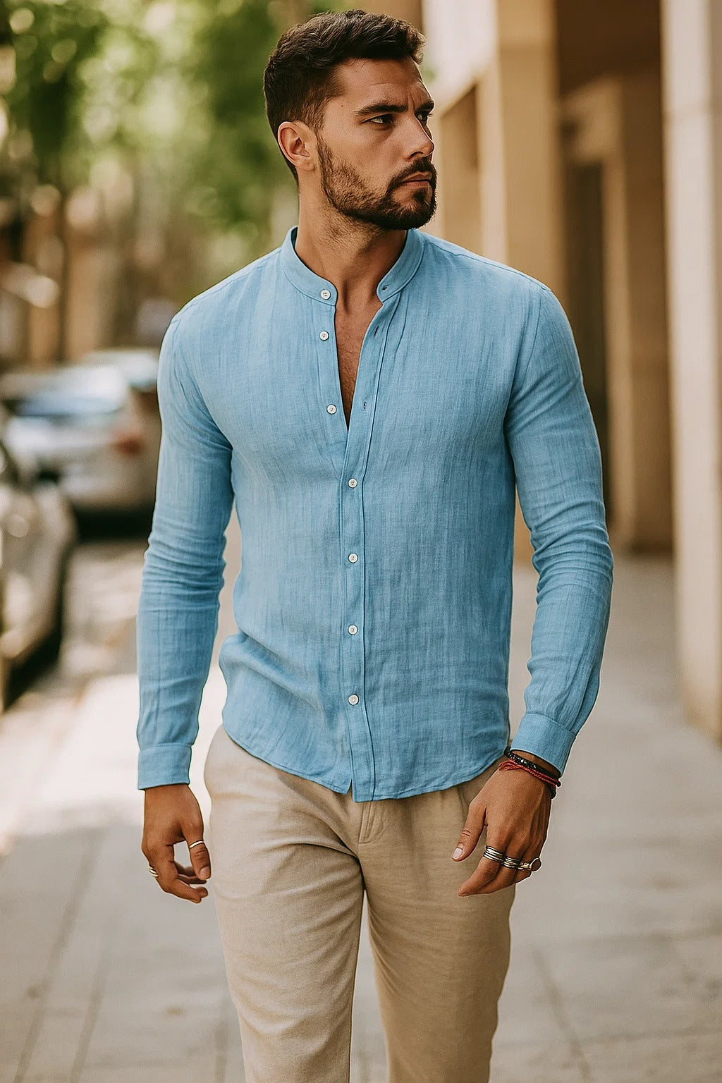 Jarle | Men’s Linen Long Sleeve Shirt