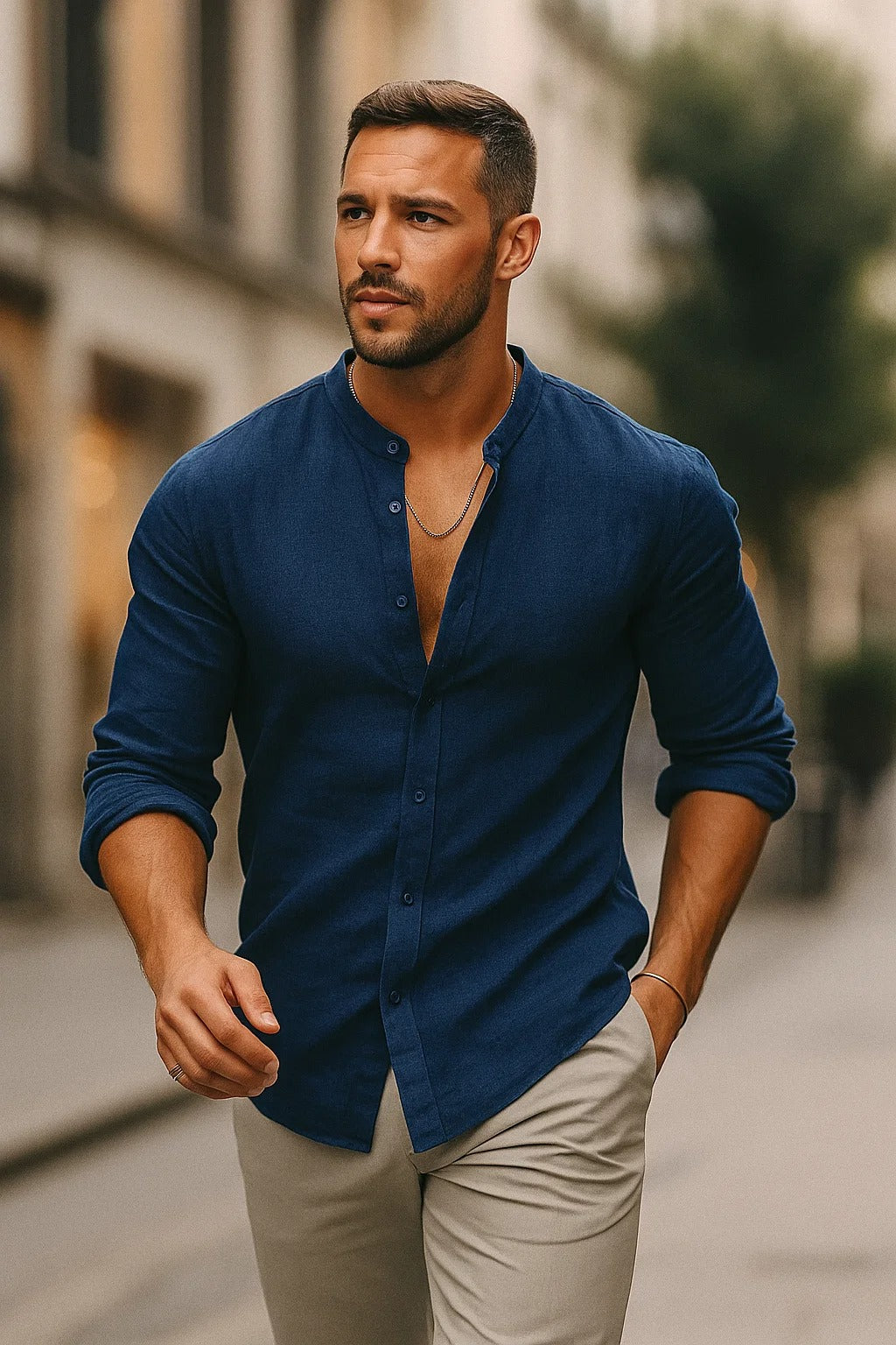 Jarle | Men’s Linen Long Sleeve Shirt