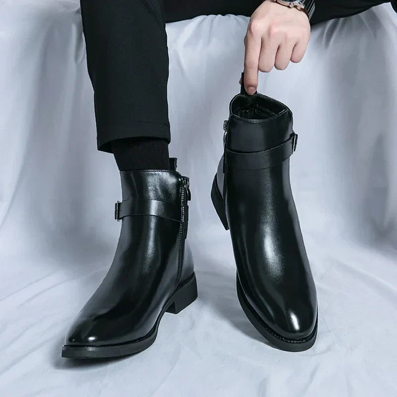 Mathias | Men’s Full-Grain Leather Chelsea Boots
