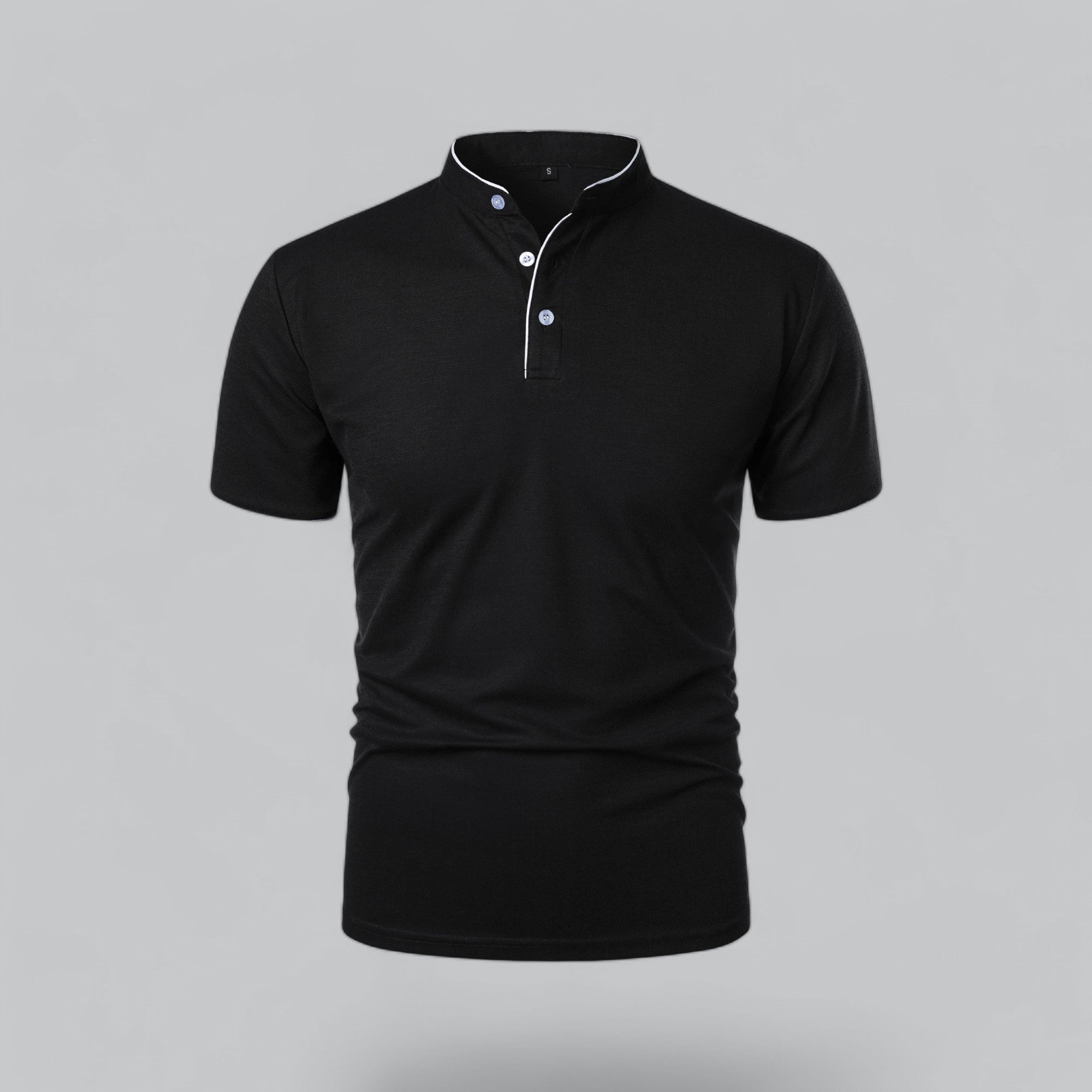 Cedric | Men’s Collarless Polo Shirt