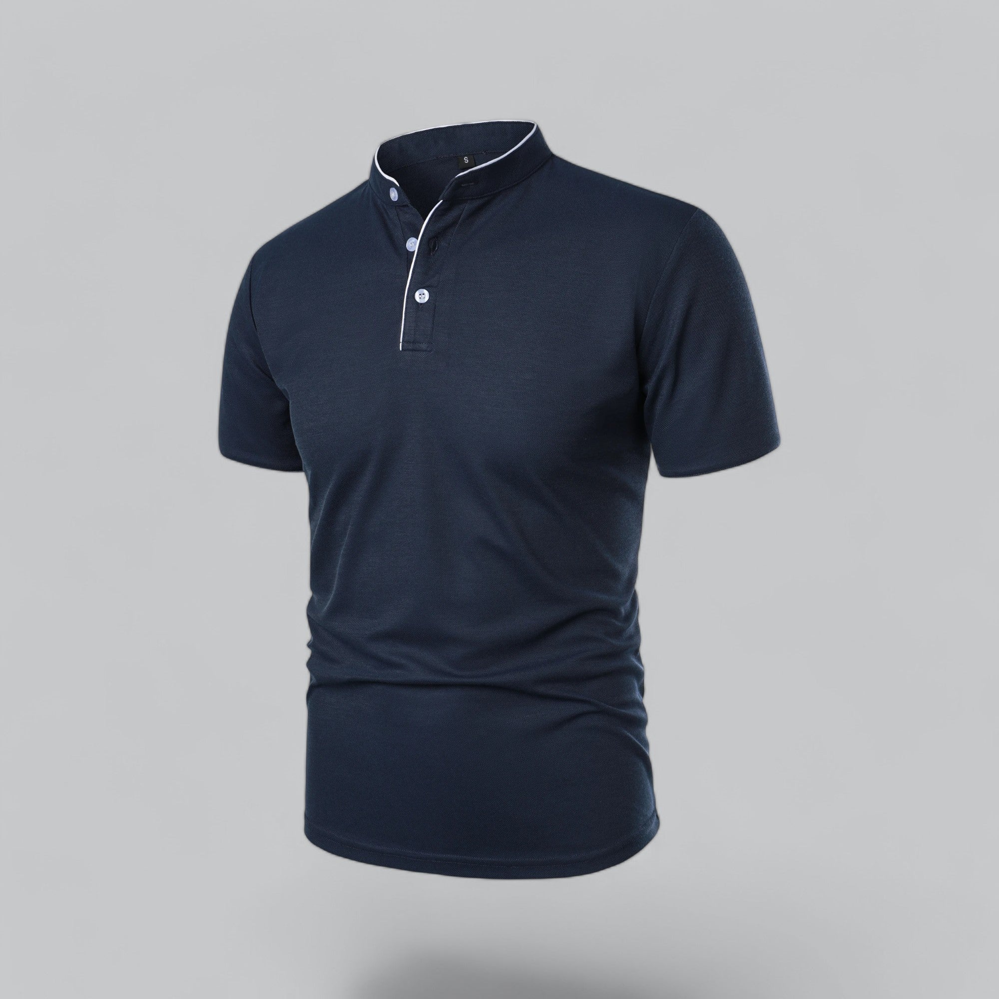 Cedric | Men’s Collarless Polo Shirt