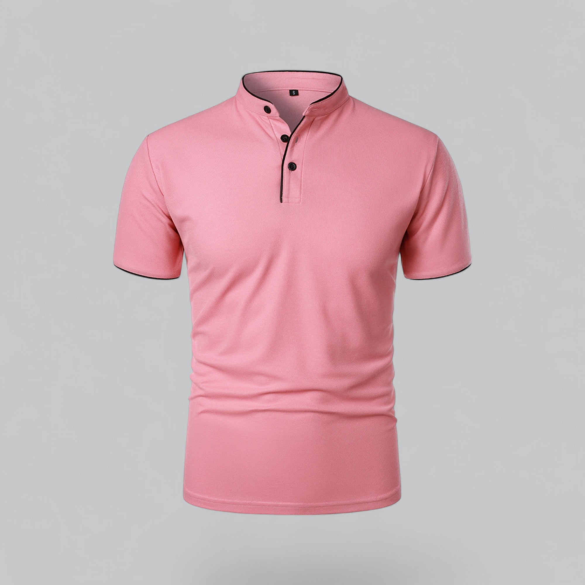Cedric | Men’s Collarless Polo Shirt