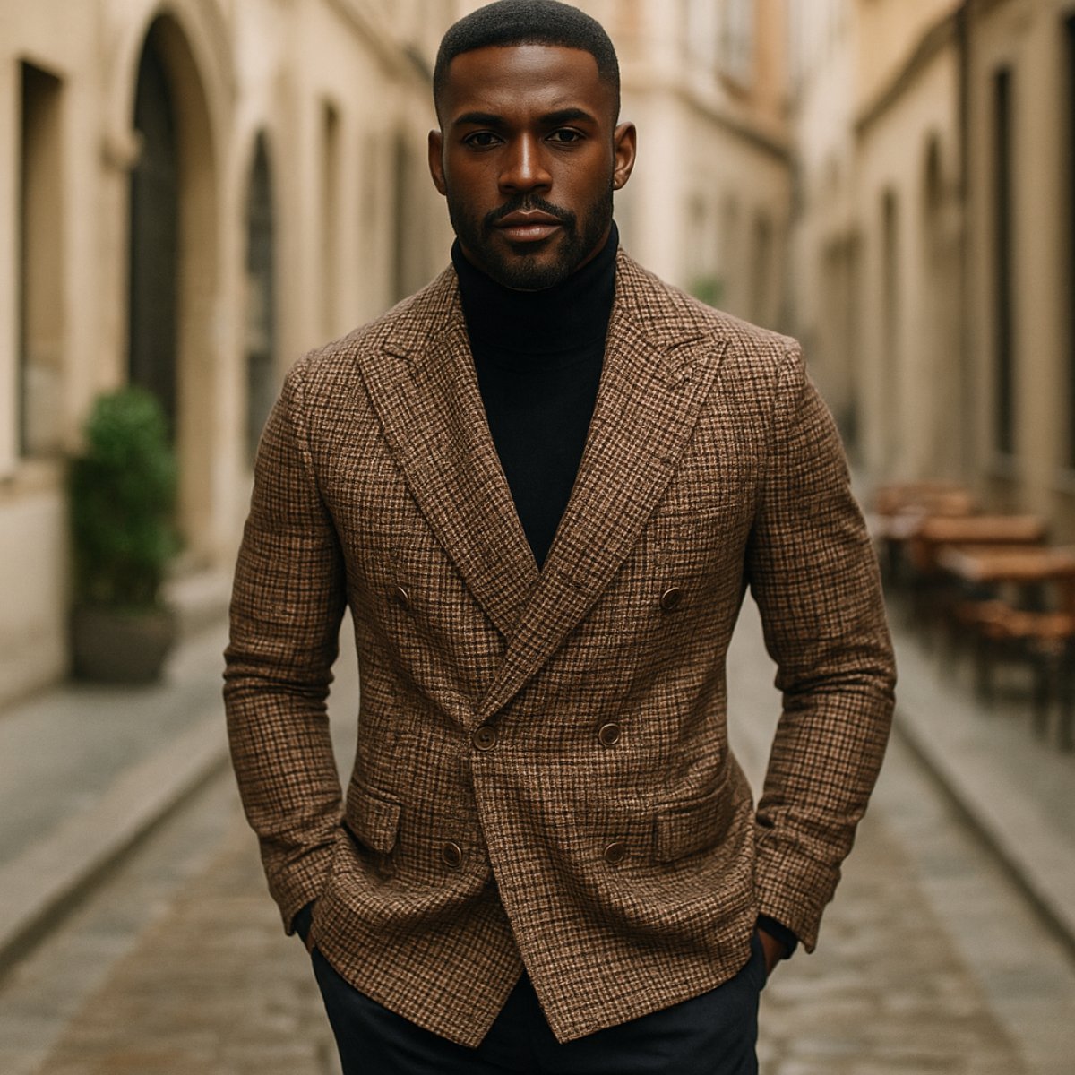 Edward | Men’s Double-Breasted Check Blazer