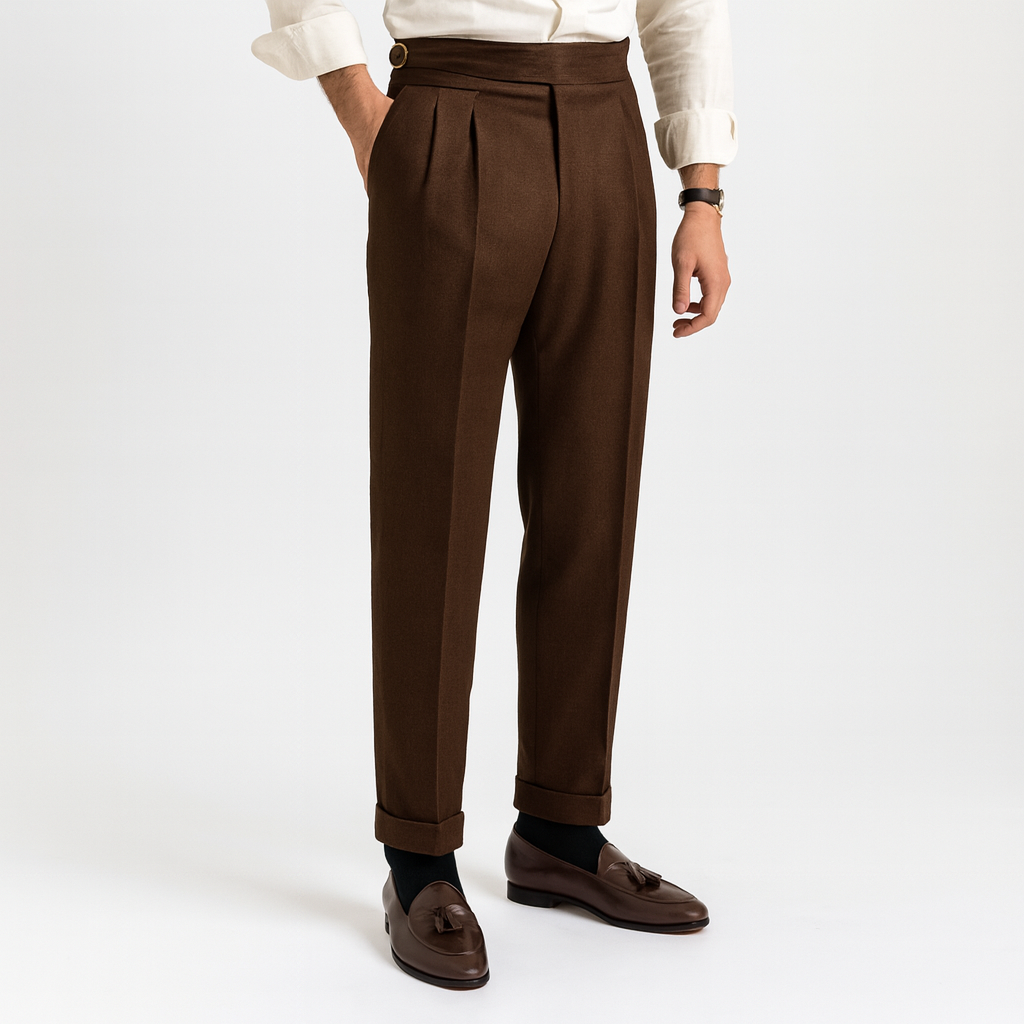 Theodore | Men’s Tailored Straight Leg Trousers