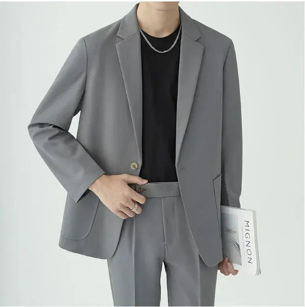 Roman | Men’s Worsted Wool Casual Two-Piece Suit