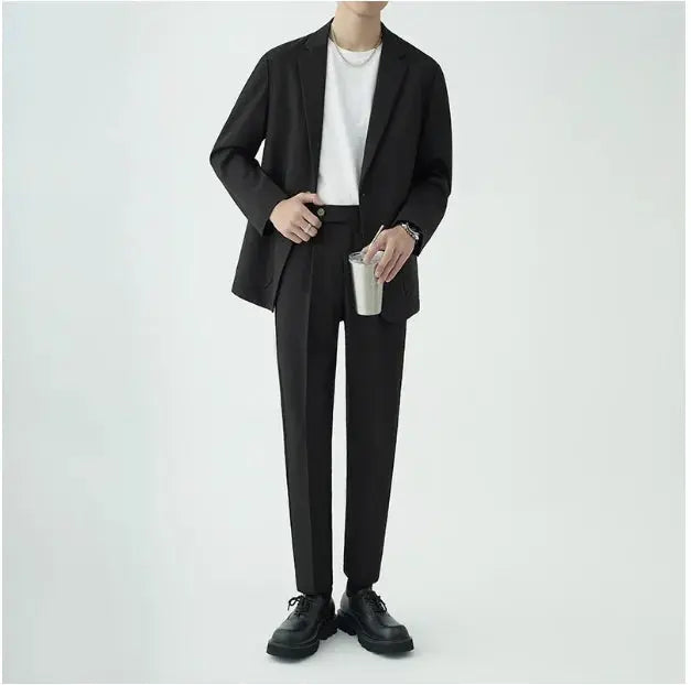 Roman | Men’s Worsted Wool Casual Two-Piece Suit