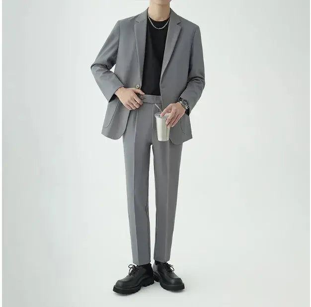 Roman | Men’s Worsted Wool Casual Two-Piece Suit