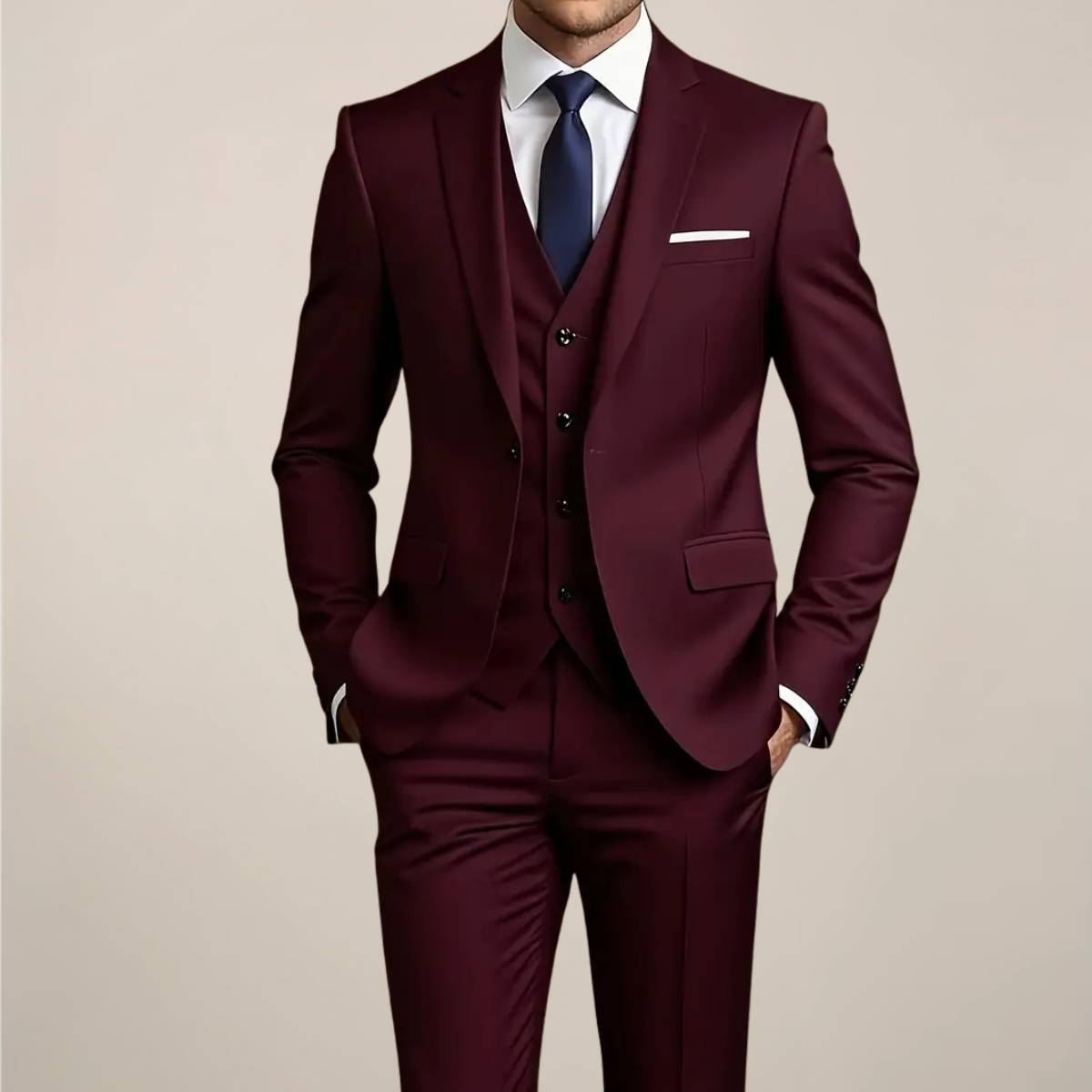 Gabriel | Men’s Single-breasted Three-Piece Suit