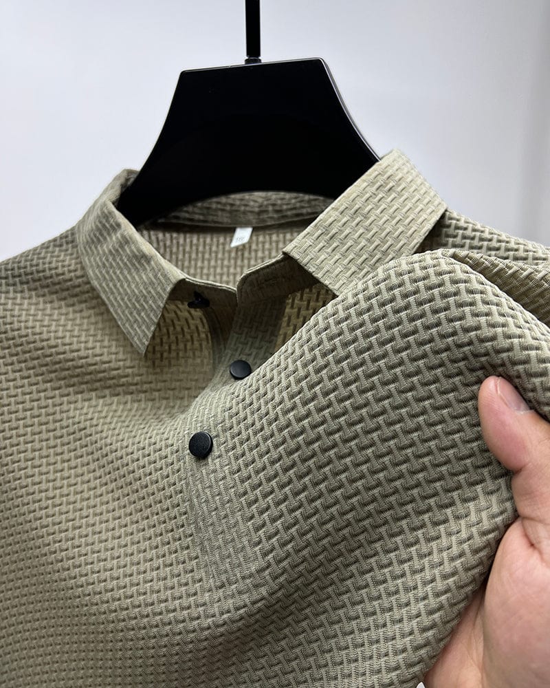 Quentin | Men’s Knit Short Sleeve Polo Shirt