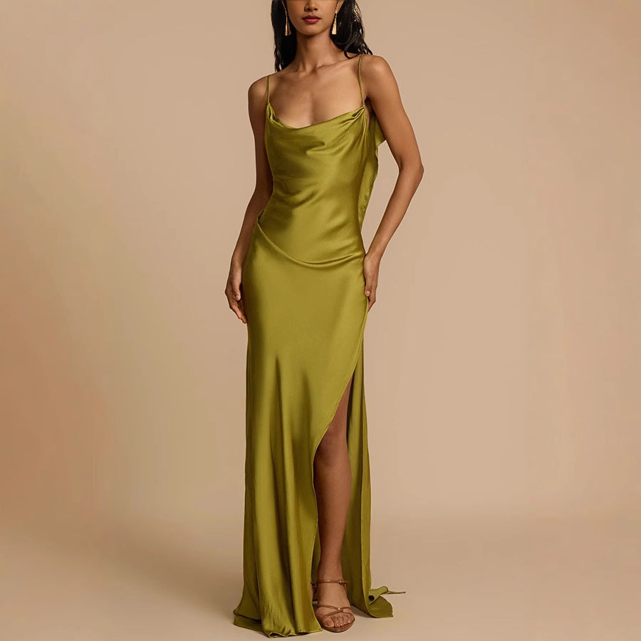 Nerea | Womenâs Sleeveless Slip Maxi Dress