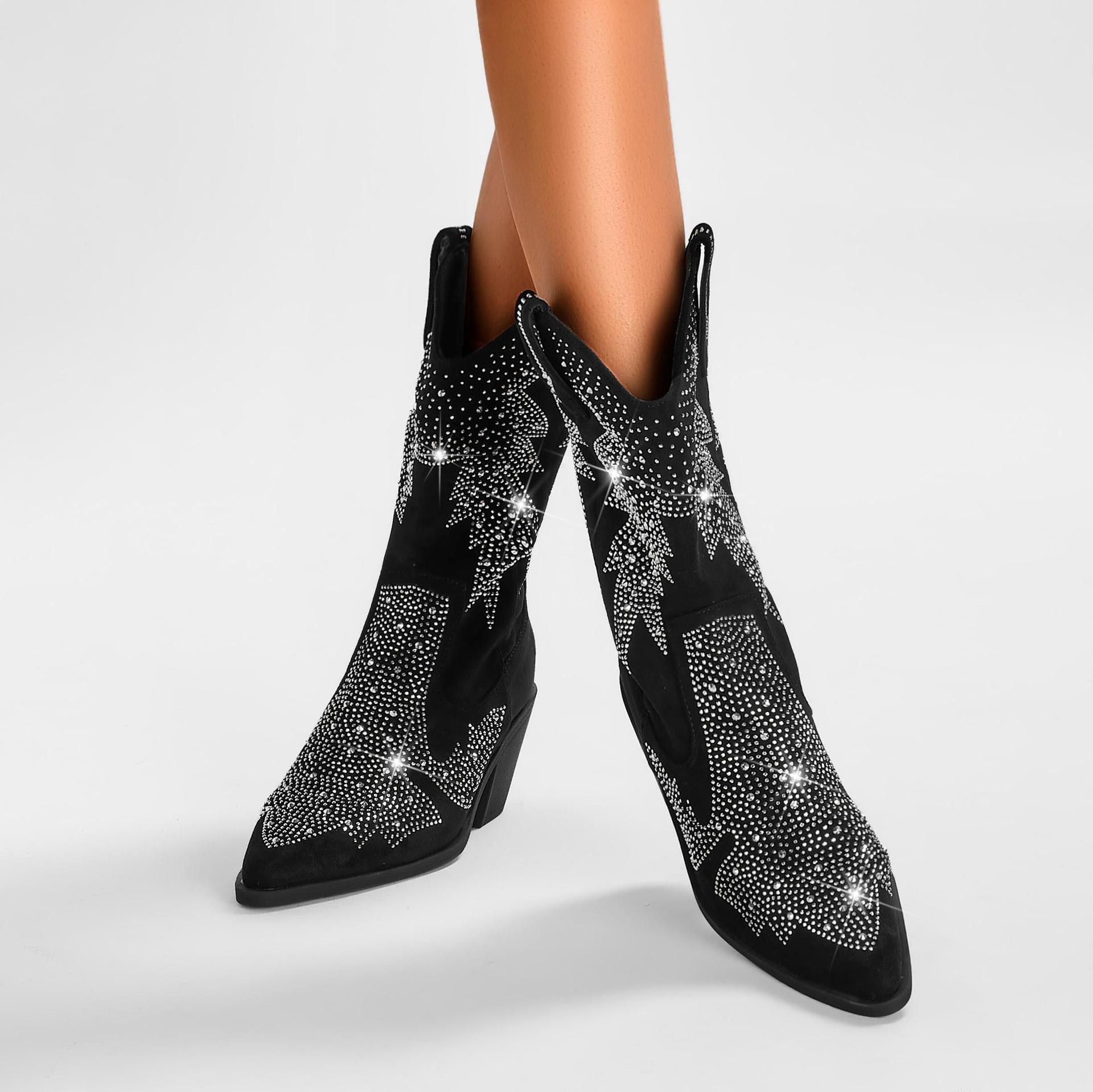 Yvette | Womenâs Western Ankle Boots