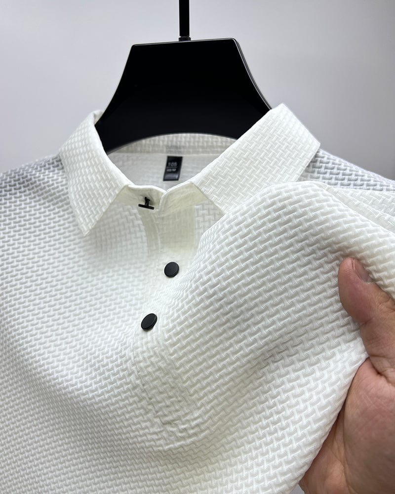 Quentin | Men’s Knit Short Sleeve Polo Shirt