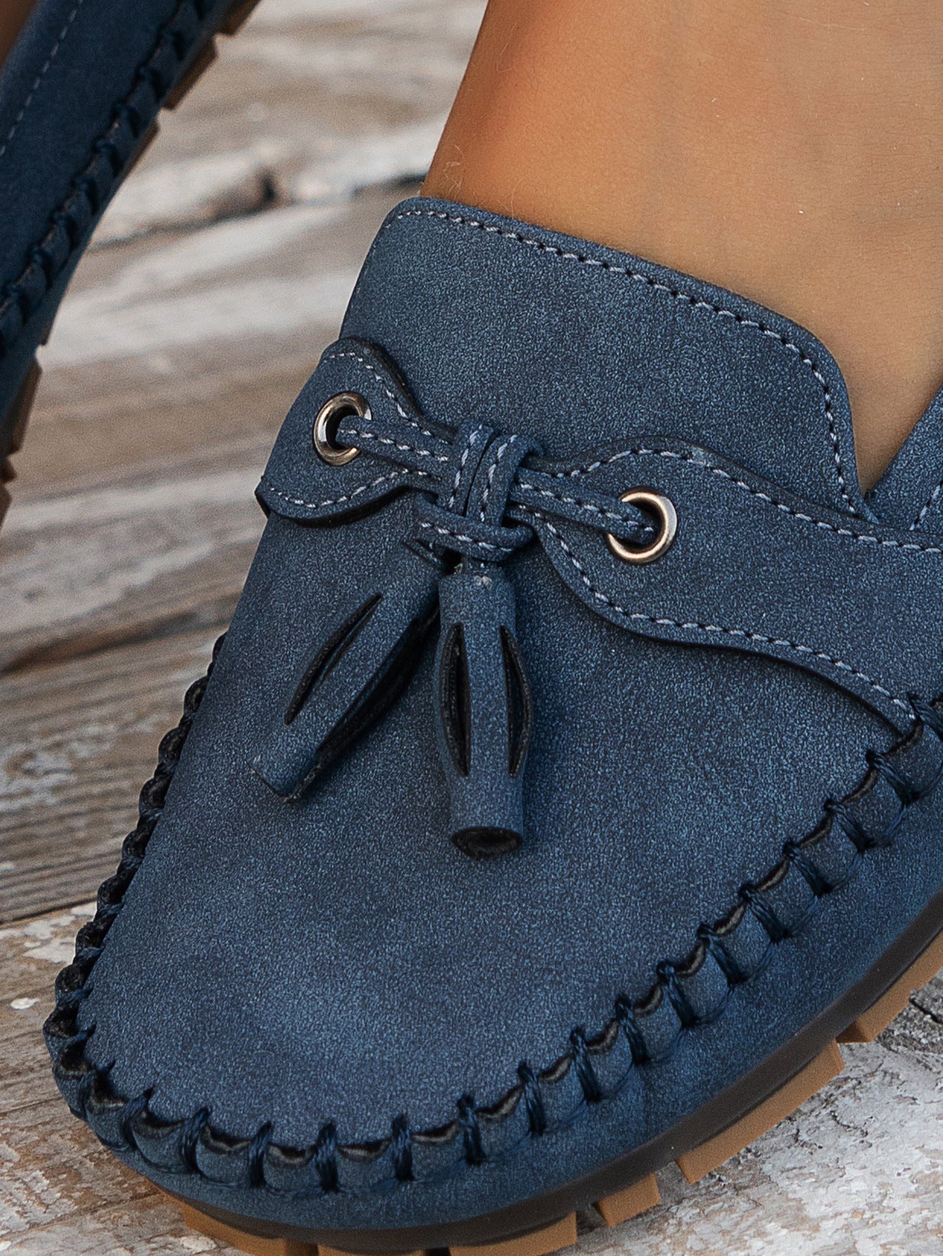 Simona | Women’s Flat Loafer Moccasins Sandals