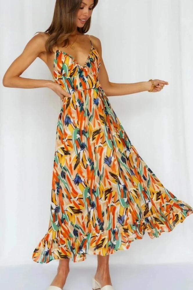 Ingrid | Women’s Flowy Summer Midi Dress