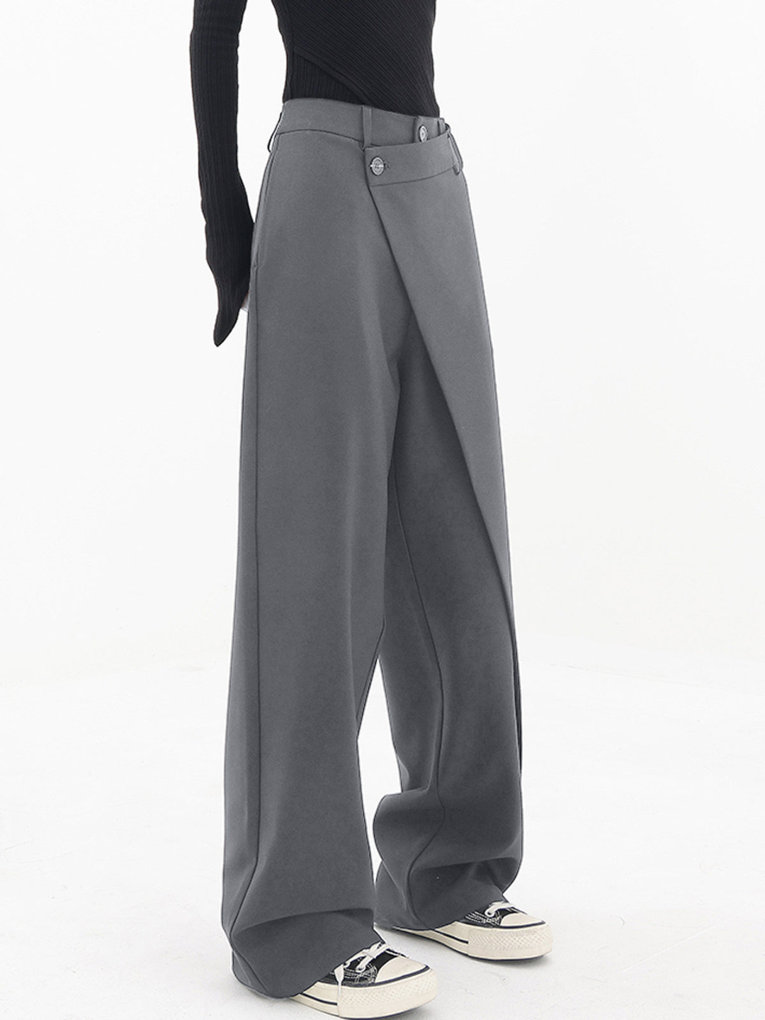 Maelys | Women’s Cross-Front Drape Palazzo Pants