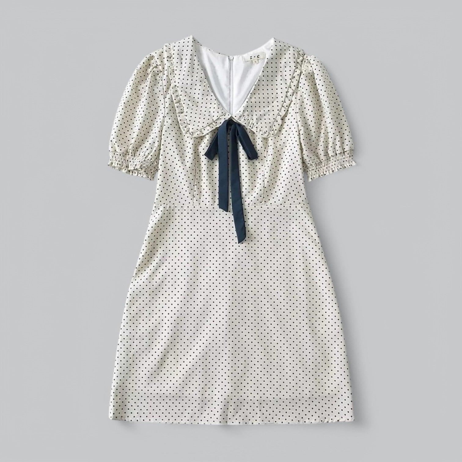 Sarah | Women’s Polka Dot Puff Mini Dress