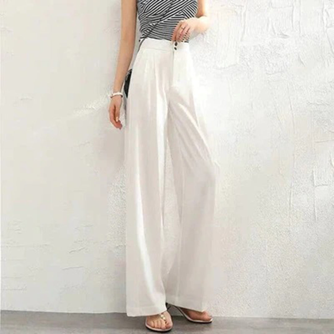 Gabrielle | Womenâs High-Rise Drape Trousers