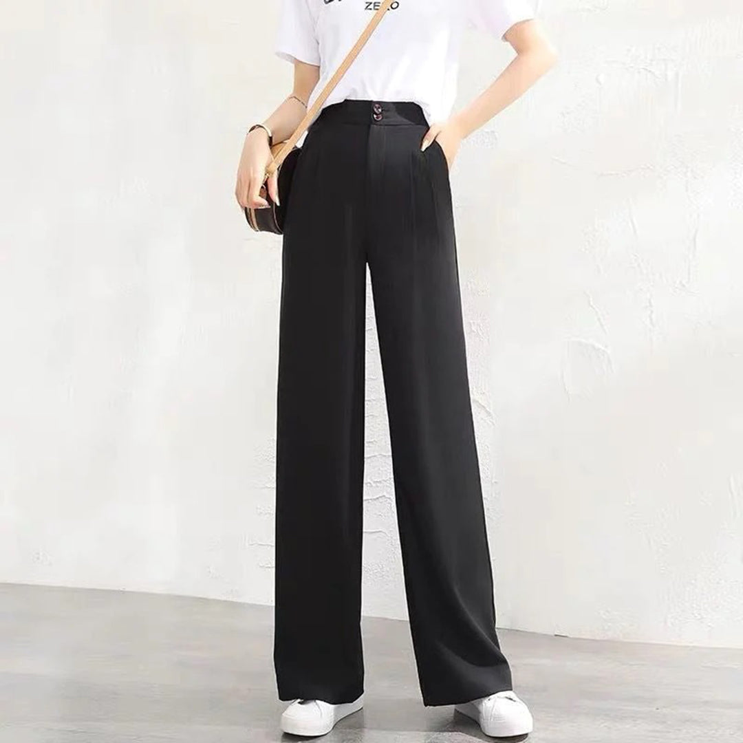 Gabrielle | Womenâs High-Rise Drape Trousers