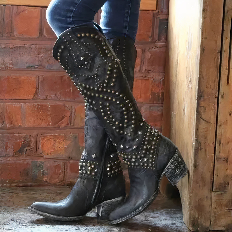 Beatrice | Womenâs Western Mid Calf Boots