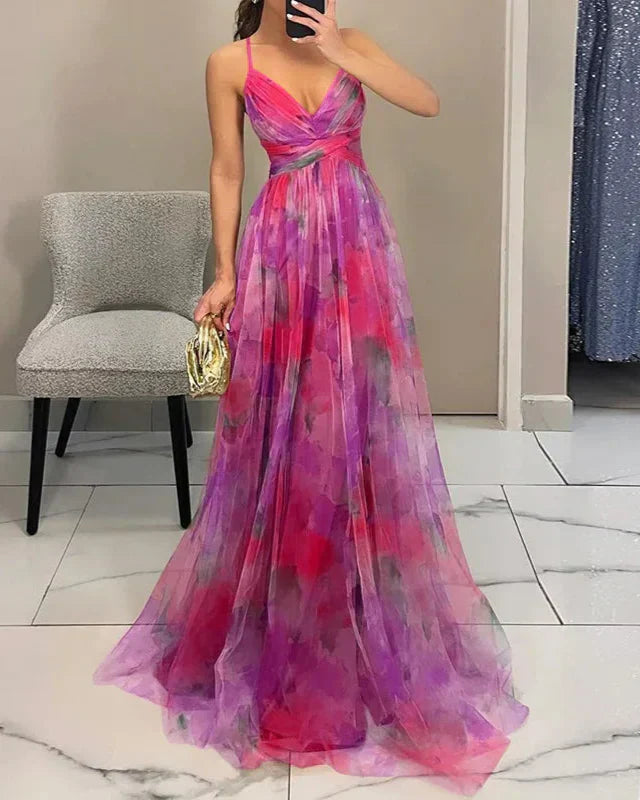 Dana | Women’s Floral Sleeveless Maxi Dress