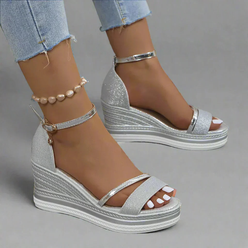 Federica | Womenâs Wedge Strap Sandals