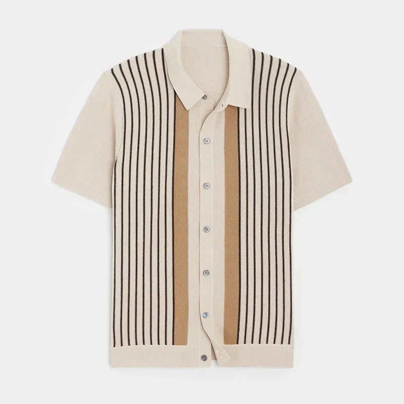 Jeremy | Men’s Short Sleeve Striped Polo Shirt