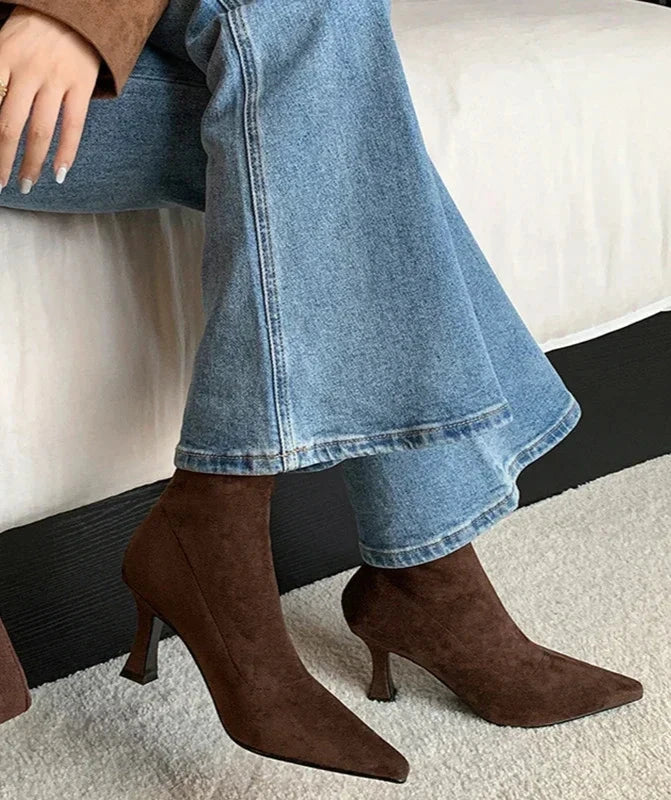 Bianca | Womenâs Ankle Heeled Boots