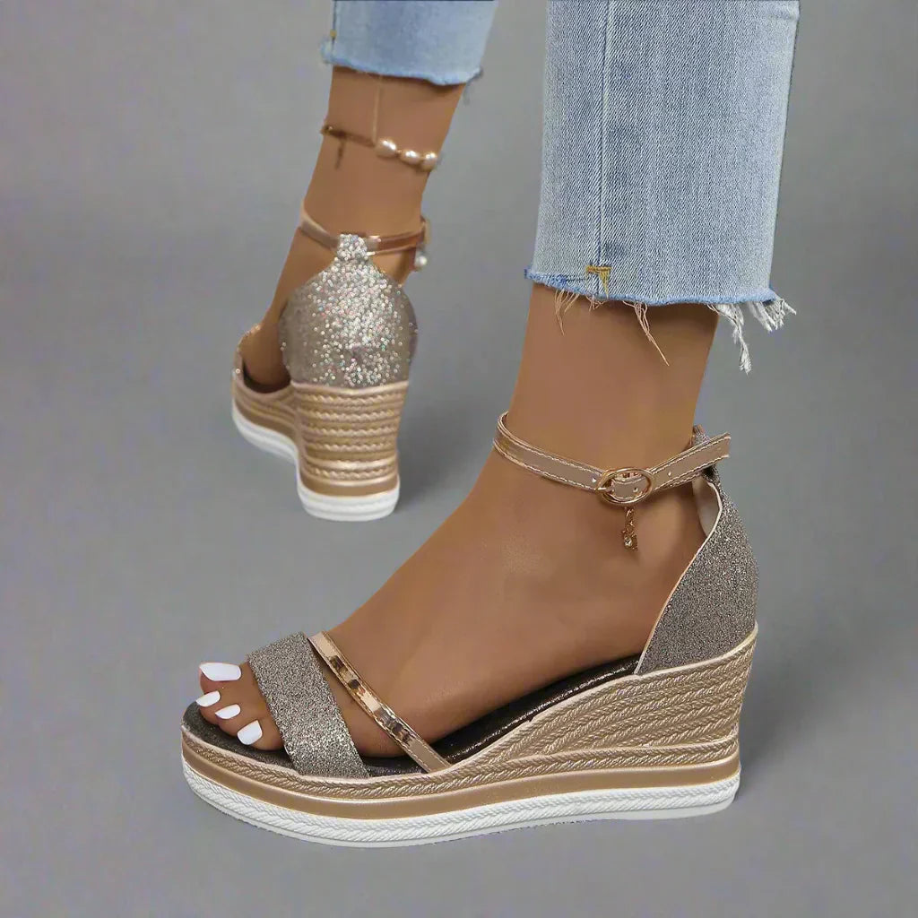 Federica | Womenâs Wedge Strap Sandals