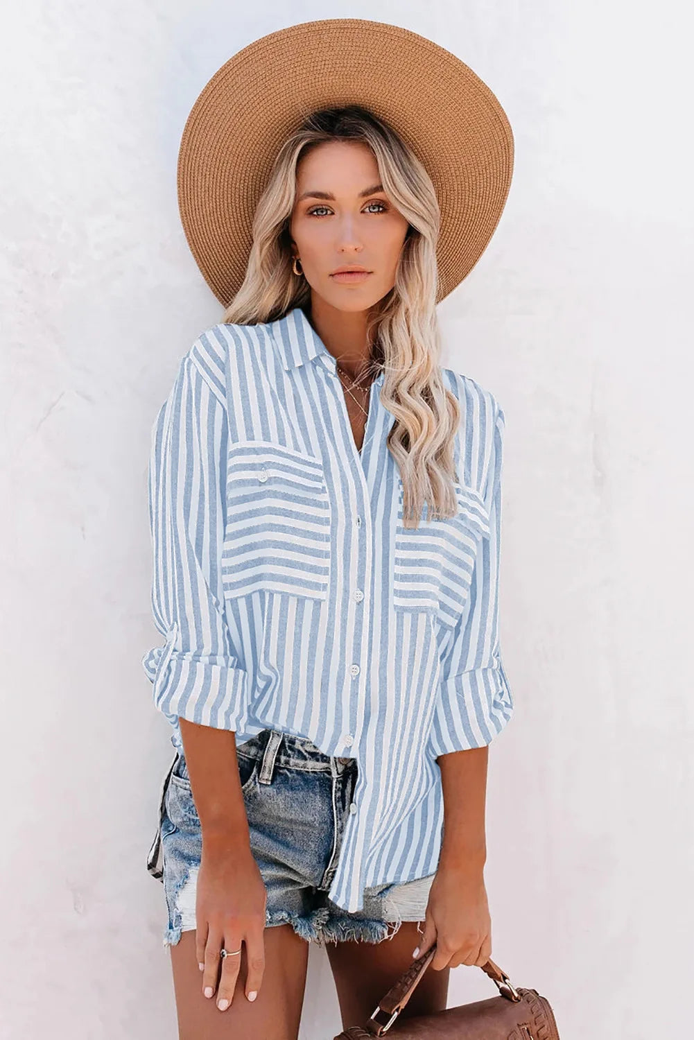 ClĂ©mence | Womenâs Casual Chic Striped Blouse
