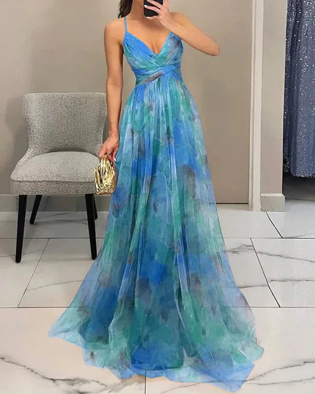 Dana | Women’s Floral Sleeveless Maxi Dress