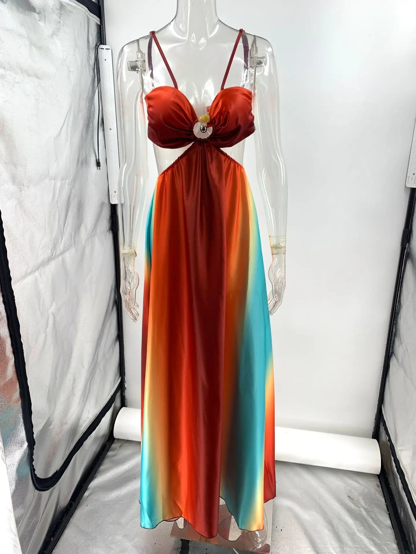 Karolin | Women’s Ombre Cut-Out Maxi Dress