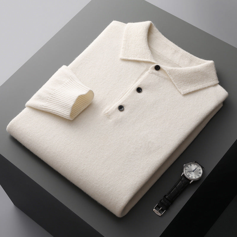 Gavin | Men's Soft Long Sleeve Polo Shirt