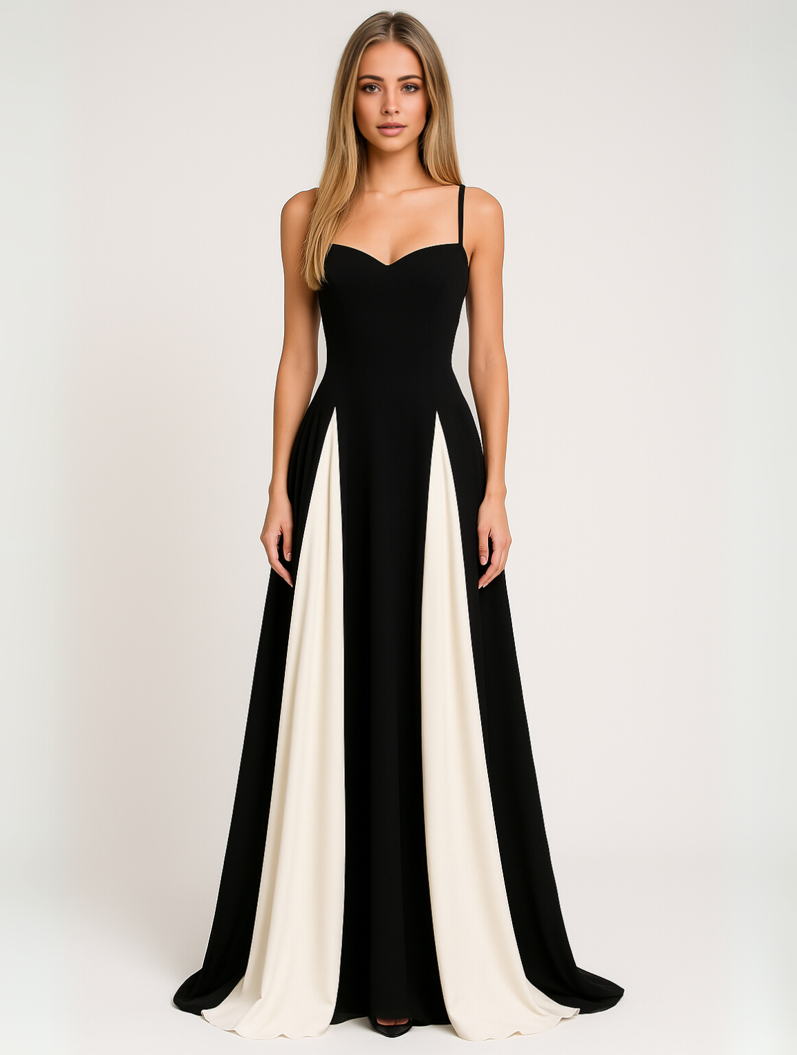 Justina | Womenâs Sweetheart Neckline Maxi Dress