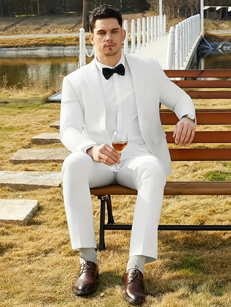 Stephen | Men’s Lightweight Wool Two-Piece Suit