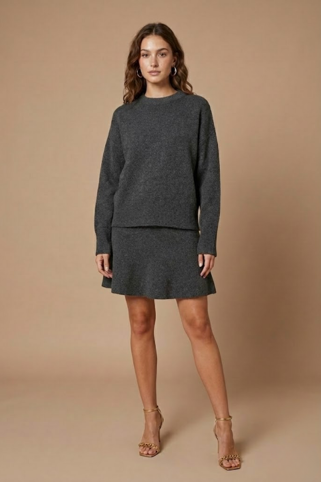 Carmina | Womenâs Fitted Two-Piece Knit Set