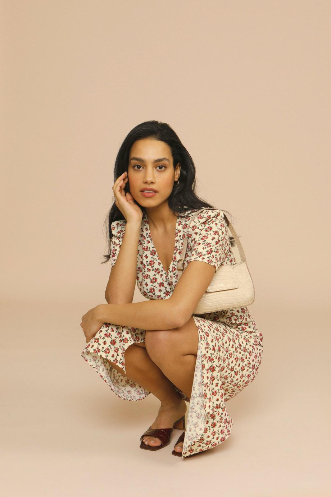 Amy | Women’s Floral Midi Dress