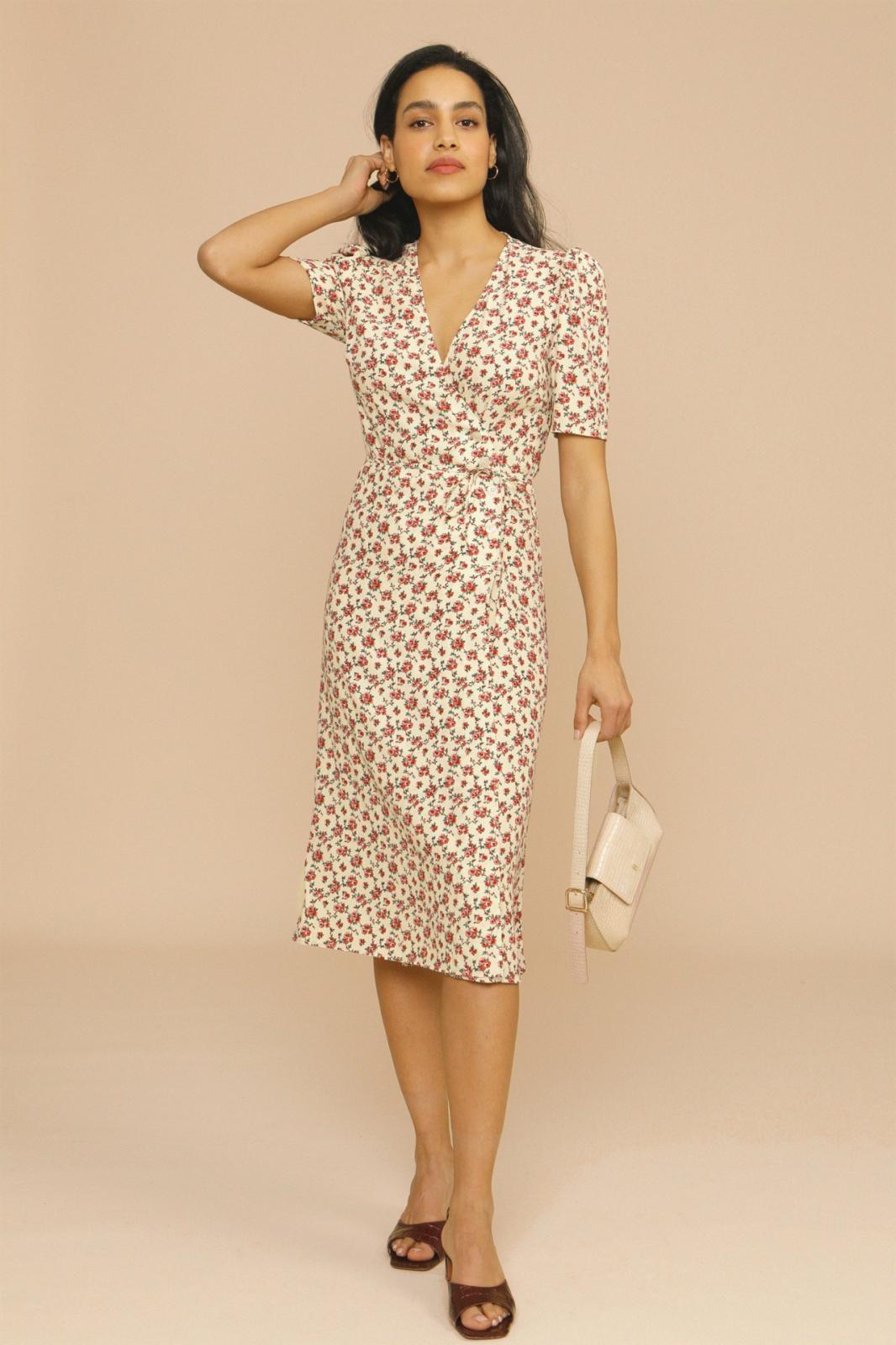 Amy | Womenâs Floral Midi Dress