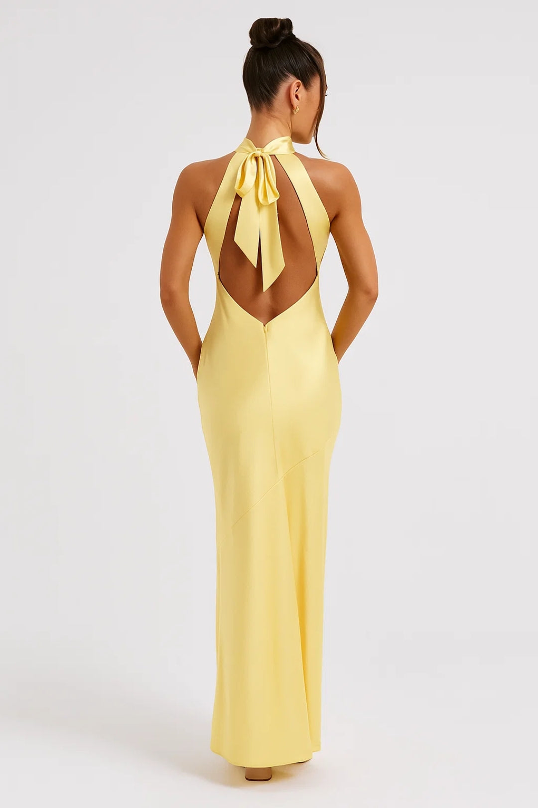 Almodis | Womenâs Halter Neck Maxi Dress