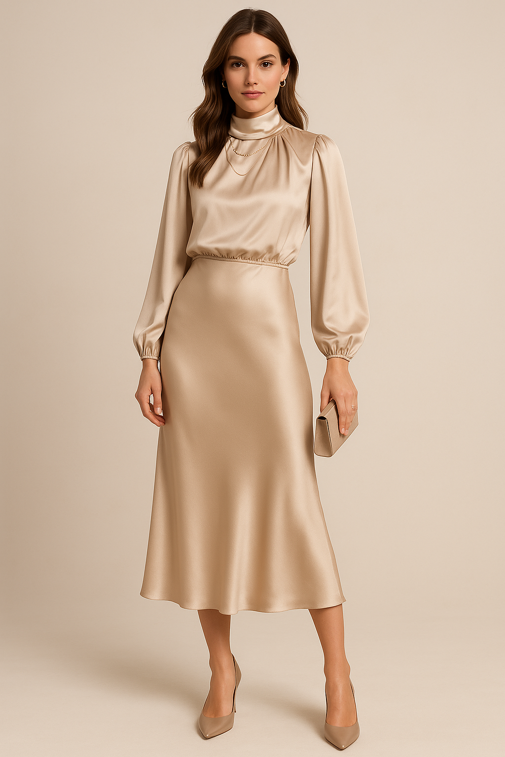 Ash | Womenâs Long Sleeve Midi Dress