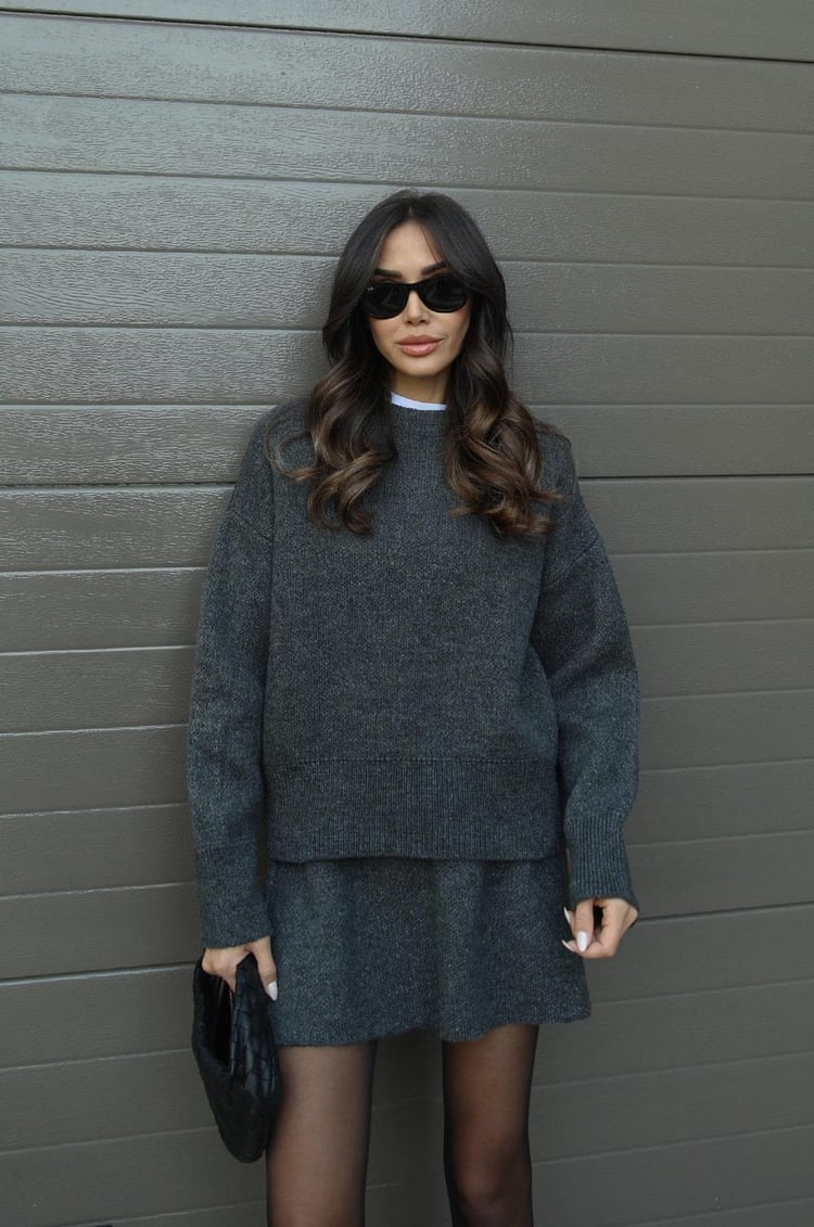 Danijela | Women’s Knitted Sweater & Skirt Set