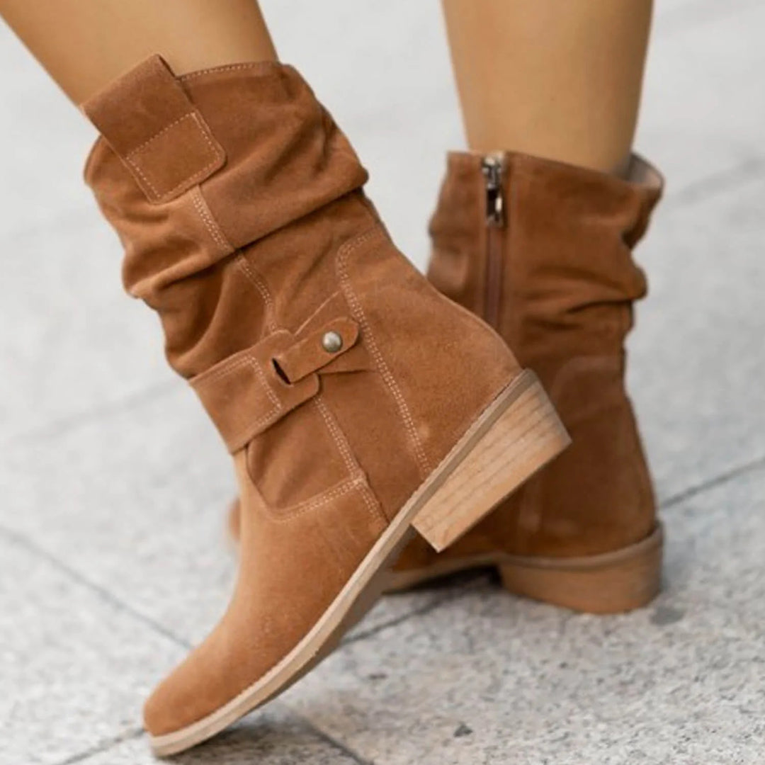 Salomea | Womenâs Mid-Calf Slouch Boots