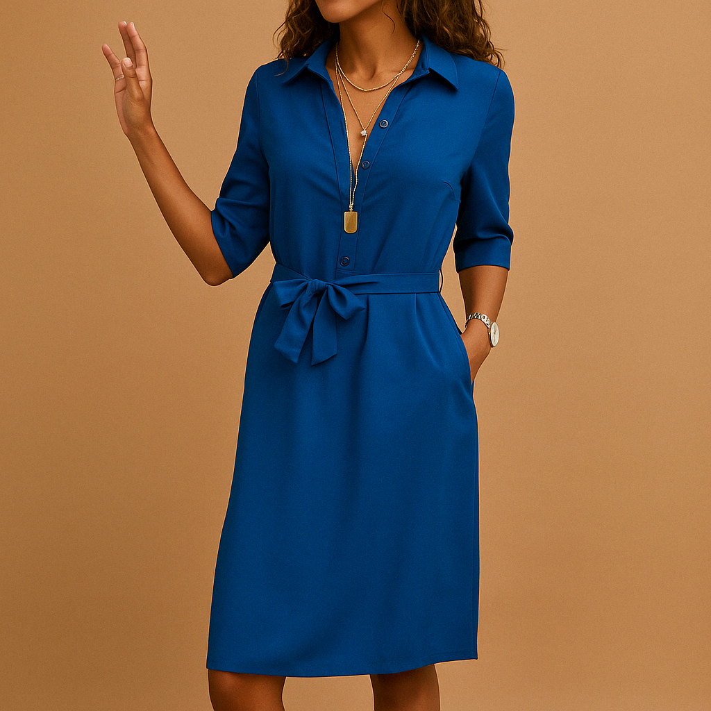 Cia | Womenâs V-Neck Midi Dress