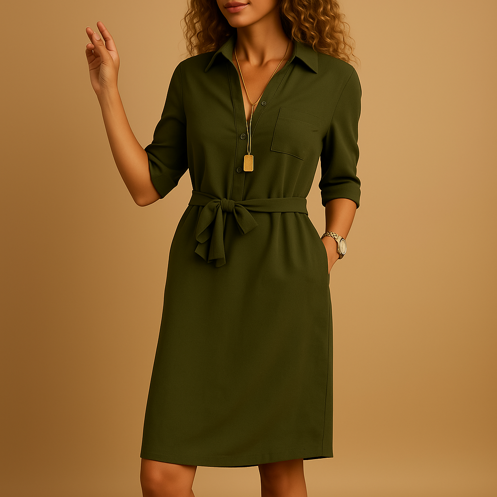 Cia | Women’s V-Neck Midi Dress
