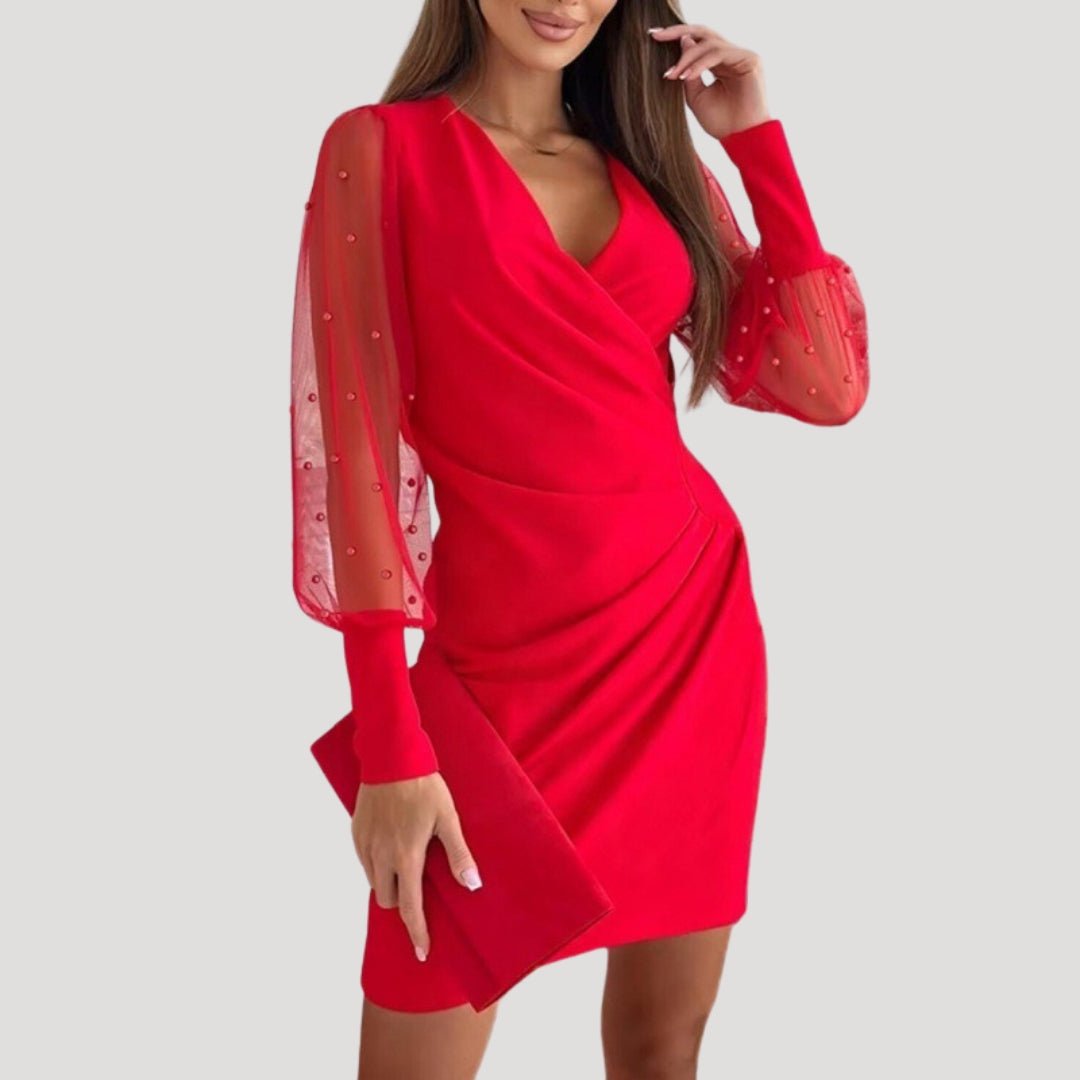 Rebecca | Women’s Chiffon Sleeve Mini Dress