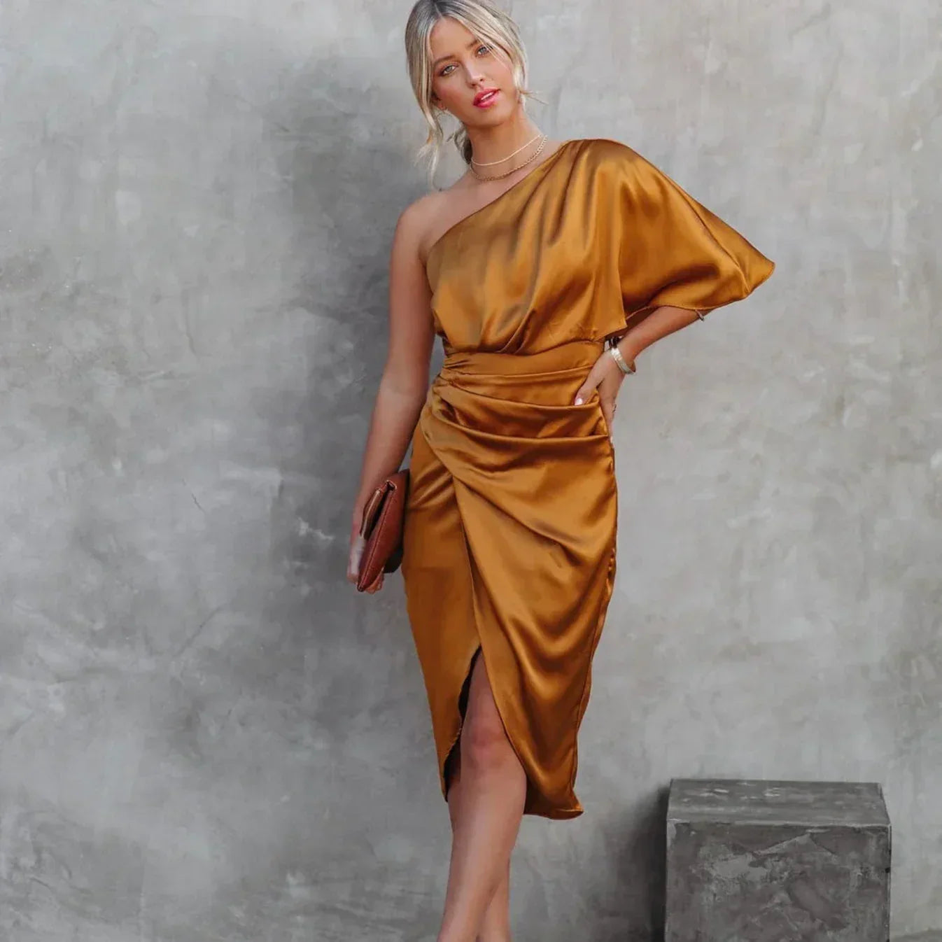 Megan | Women’s One Shoulder Mini Dress